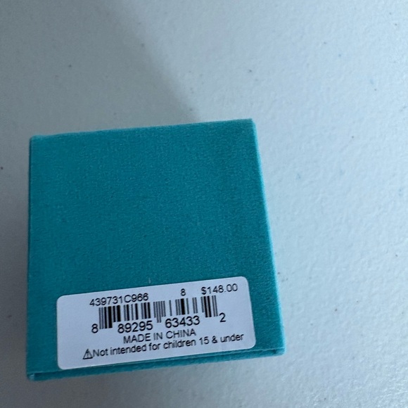 Kurt Geiger rainbow crystal bird head cocktail ring size 8 new in box pink gold - Picture 10 of 11